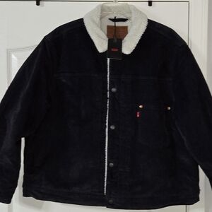 Levi's Black Sherpa Collar Jacket